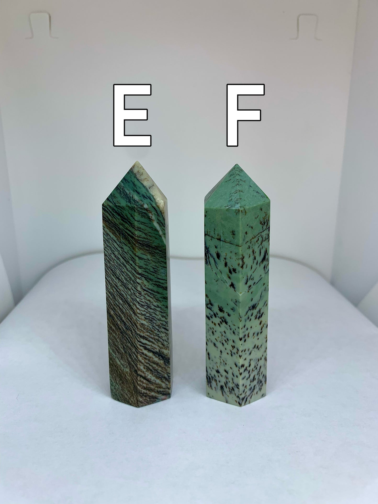 Dendritic Jade Crystal Polished Tower Point Carving (YOU CHOOSE)