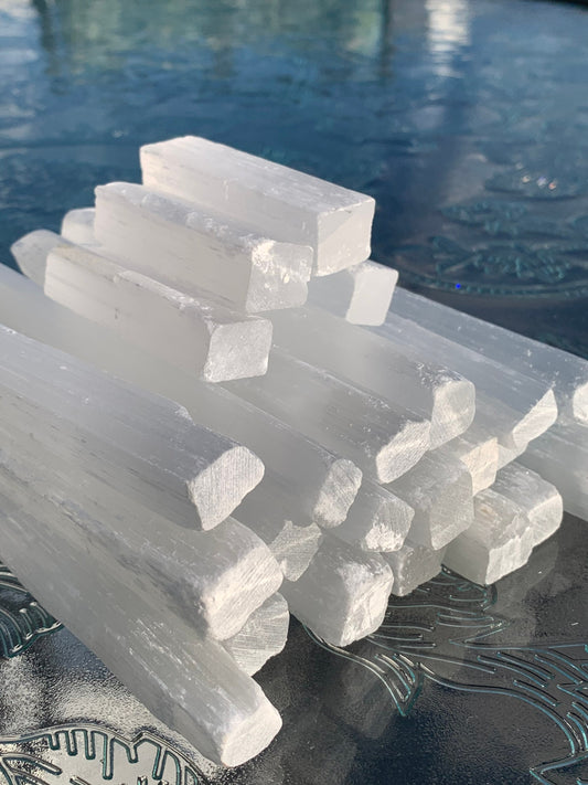 Selenite sticks! TWO sizes! (YOU CHOOSE) crystal minerals