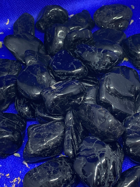 Black Tourmaline Tumbled Stone Polished Crystal Mineral AMAZING QUALITY!