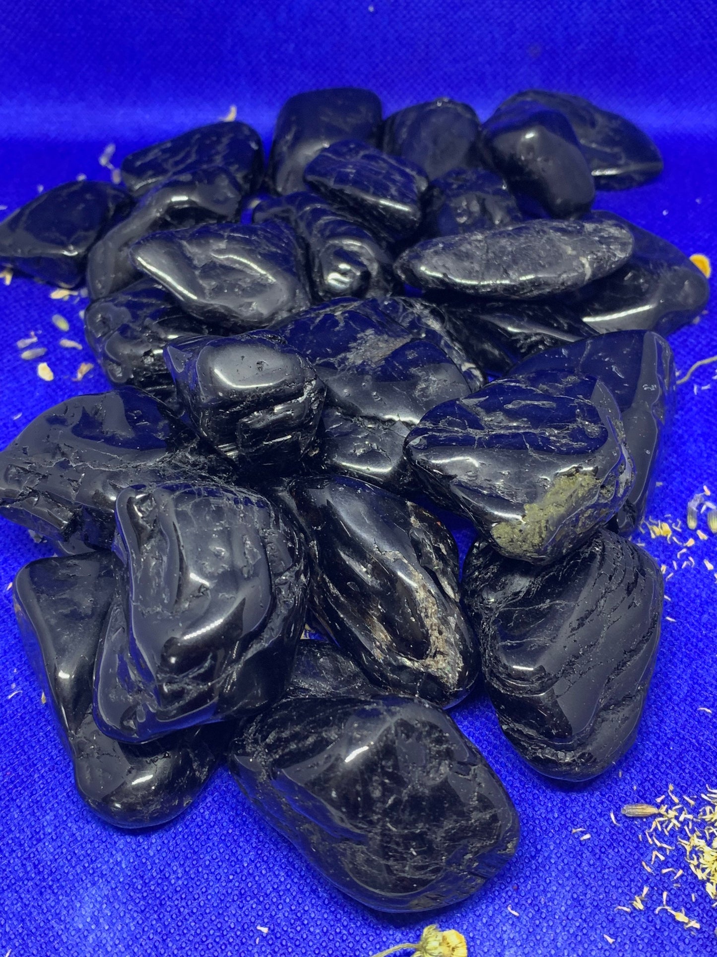 XL Black Tourmaline Tumbled Stone Polished Crystal Mineral