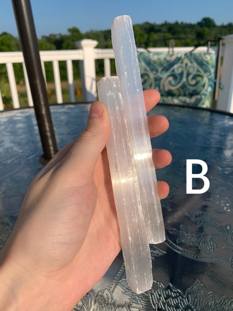 Selenite sticks! TWO sizes! (YOU CHOOSE) crystal minerals