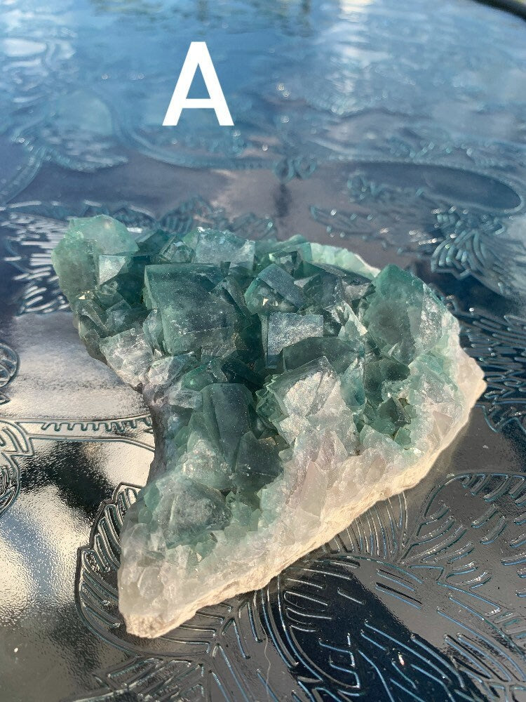 Amazing Raw Cubic Green Fluorite Cluster Crystal Mineral Gem ( YOU CHOOSE )