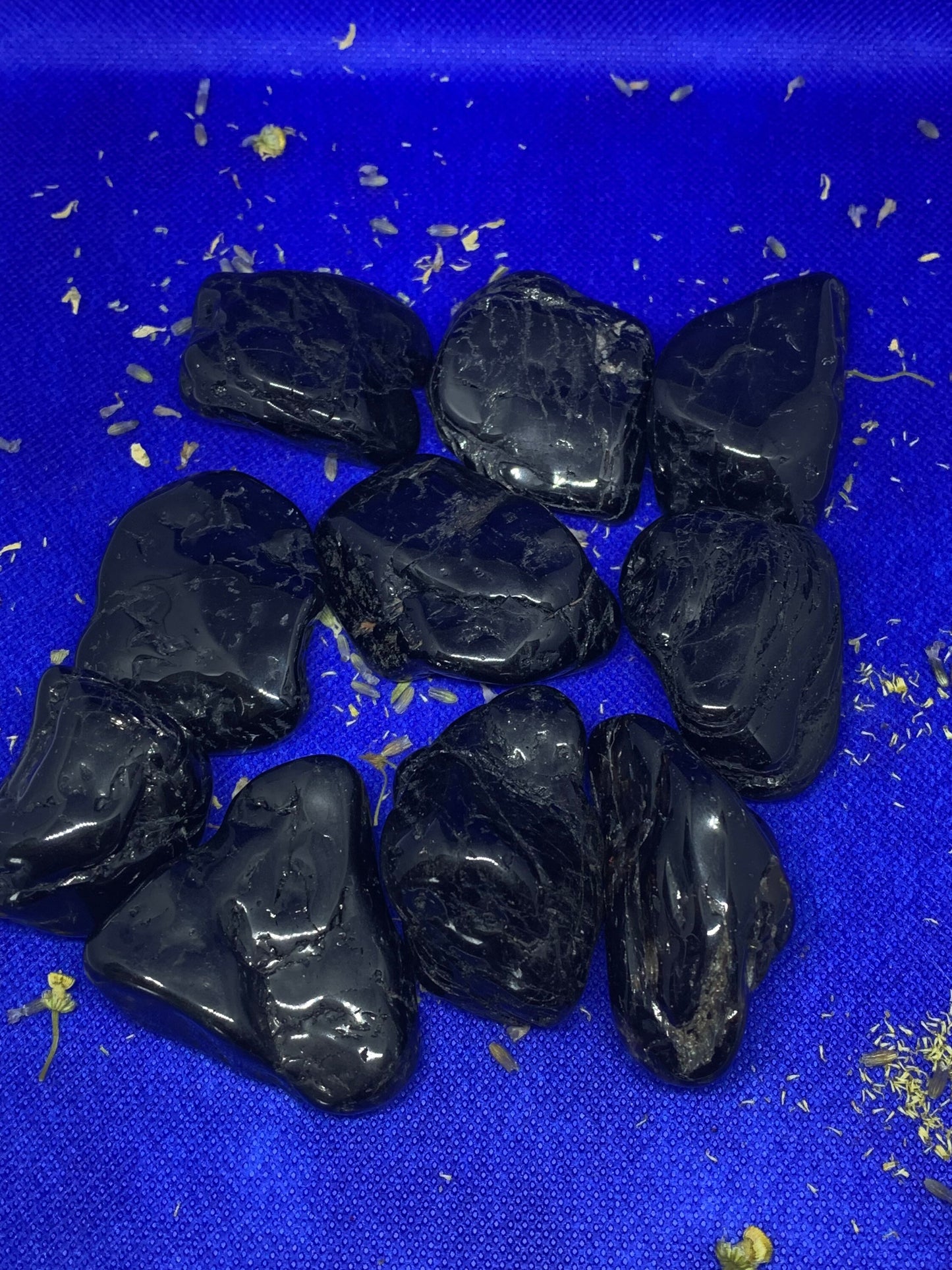 XL Black Tourmaline Tumbled Stone Polished Crystal Mineral