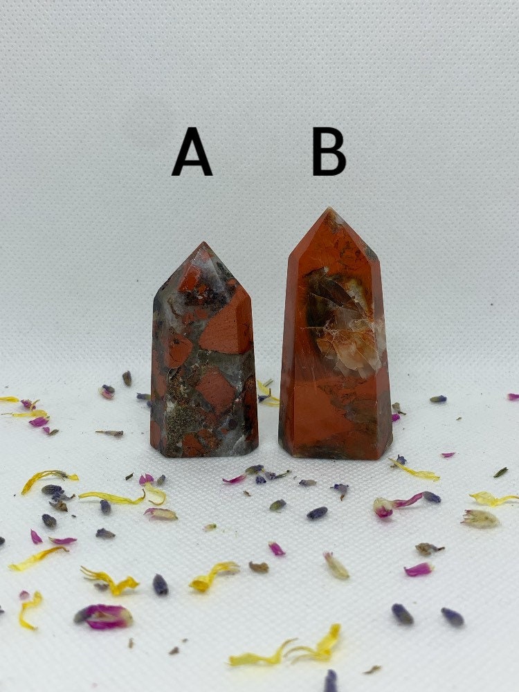 Red Jasper Crystal Polished Carved Towers / Points ( YOU CHOOSE )