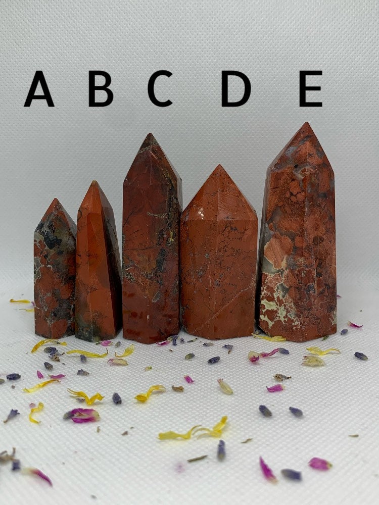 Red Jasper Crystal Polished Carved Towers / Points ( YOU CHOOSE )