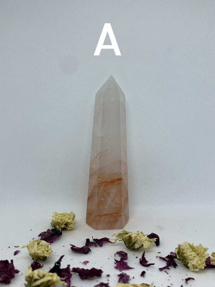 Fire Quartz / Hematoid Polished Crystal Towers / Points ( YOU CHOOSE )