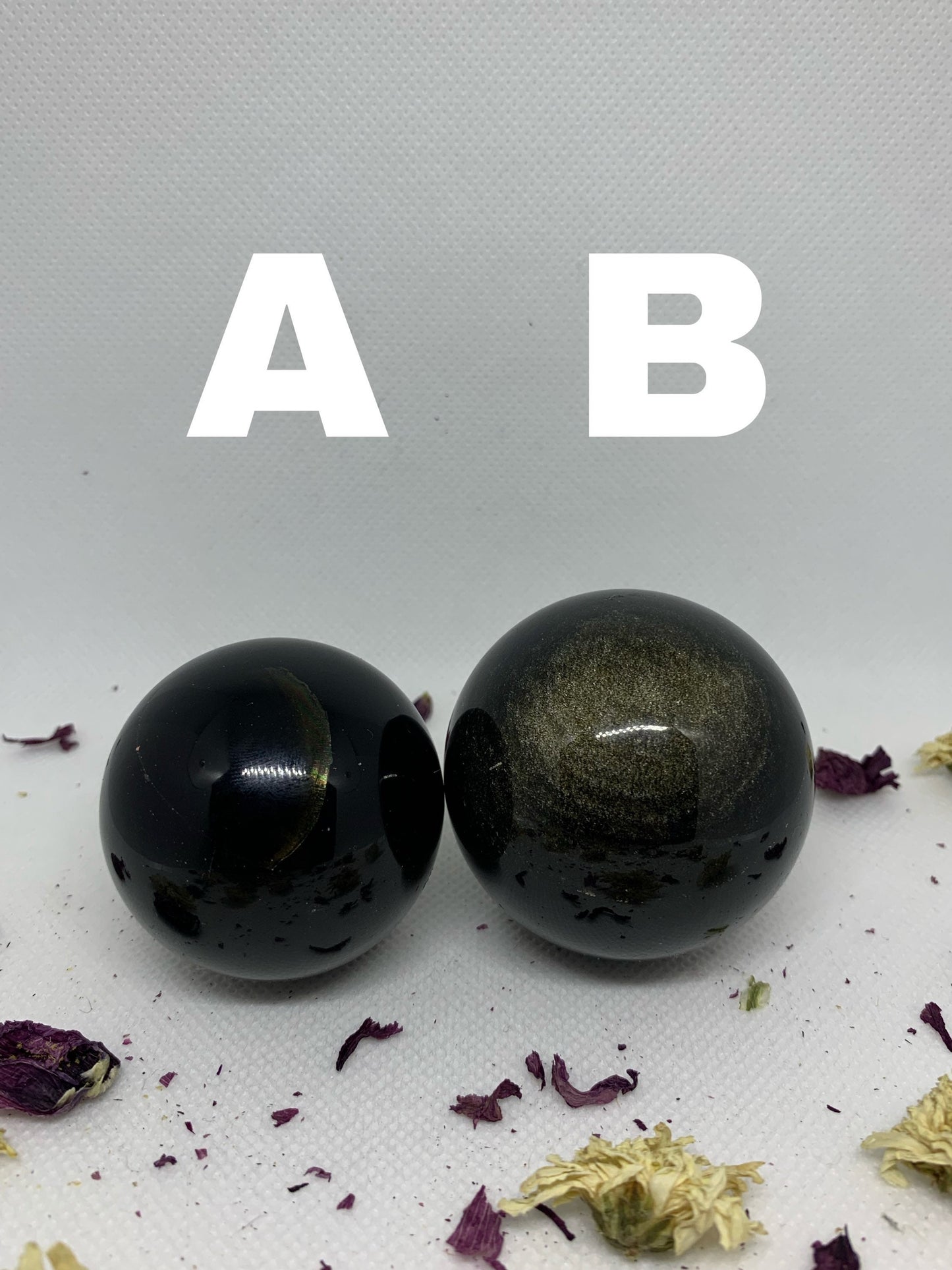 Golden Sheen Obsidian Polished Crystal Spheres ( YOU CHOOSE )