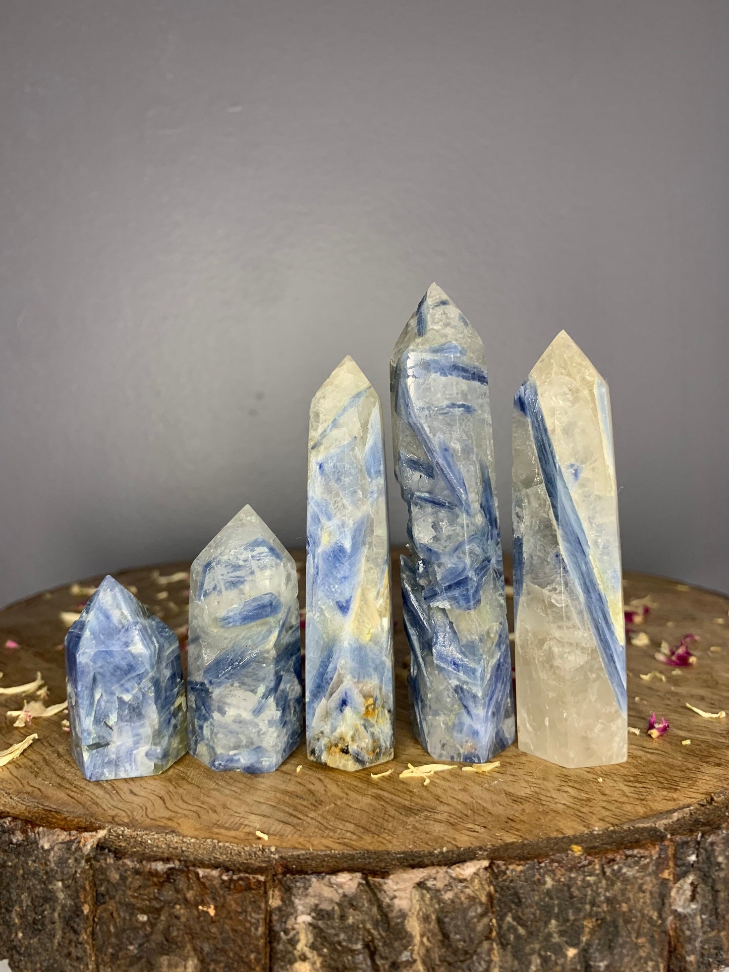 Polished Blue Kyanite Crystal Tower Carving ( YOU CHOOSE )