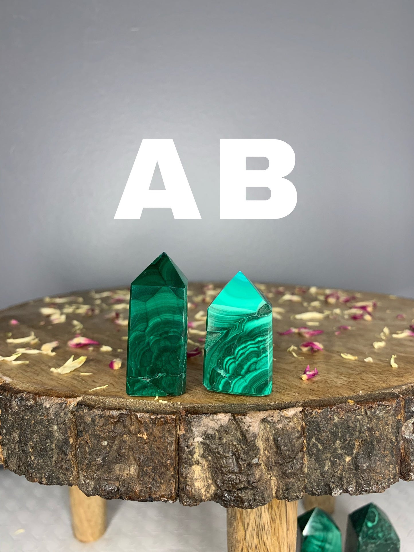 INTENSE QUALITY Malachite Crystal Polished Tower / Obelisk Carving ( you choose )