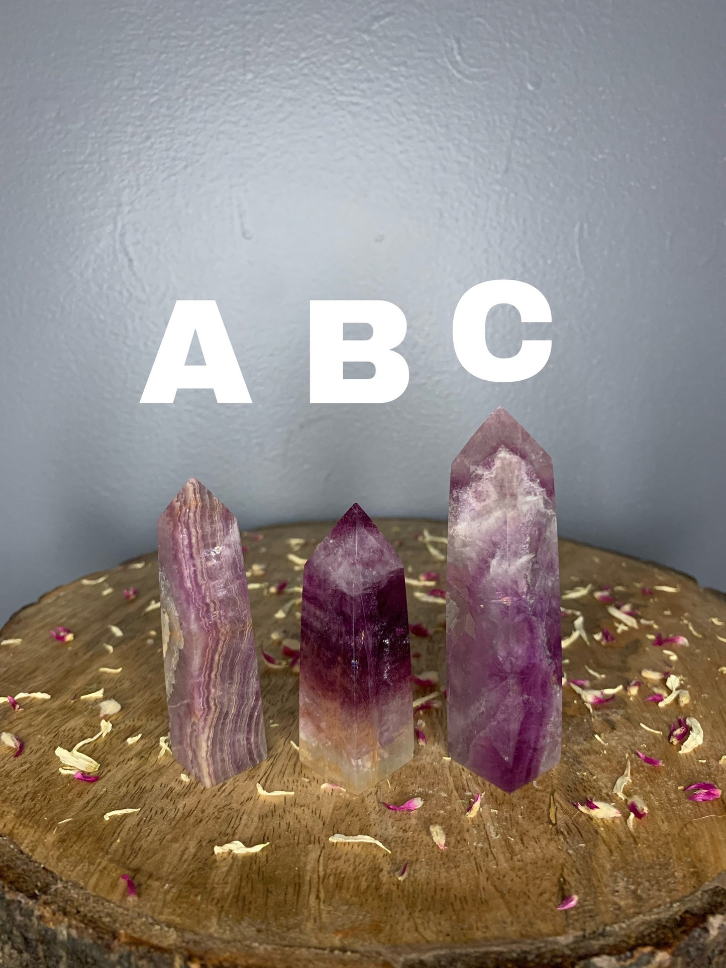 Rainbow Fluorite Tower Obelisk Polished Crystal Carvings ( YOU CHOOSE )