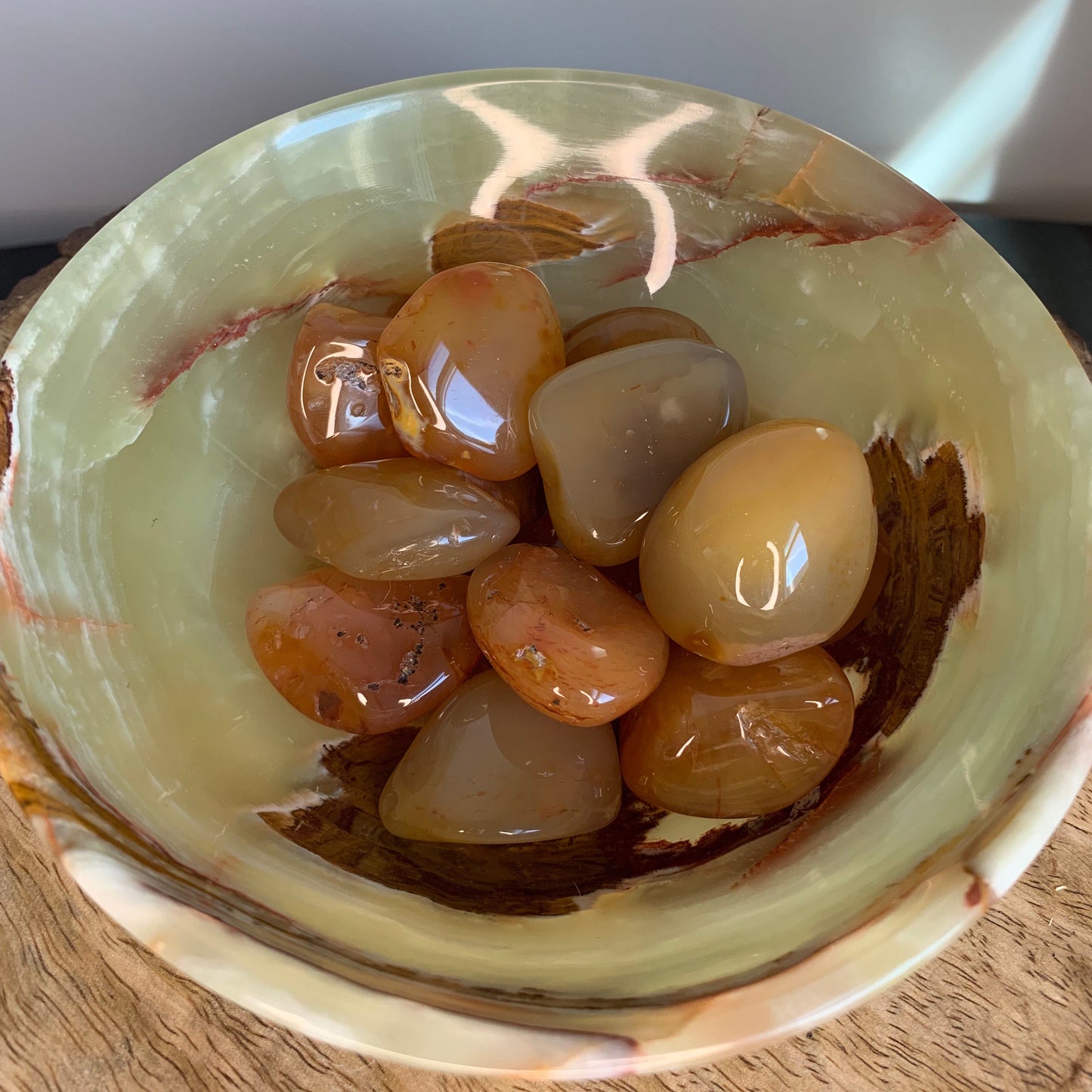 LG Carnelian Natural River Crystal Natural Polished Mineral Tumbled Stone