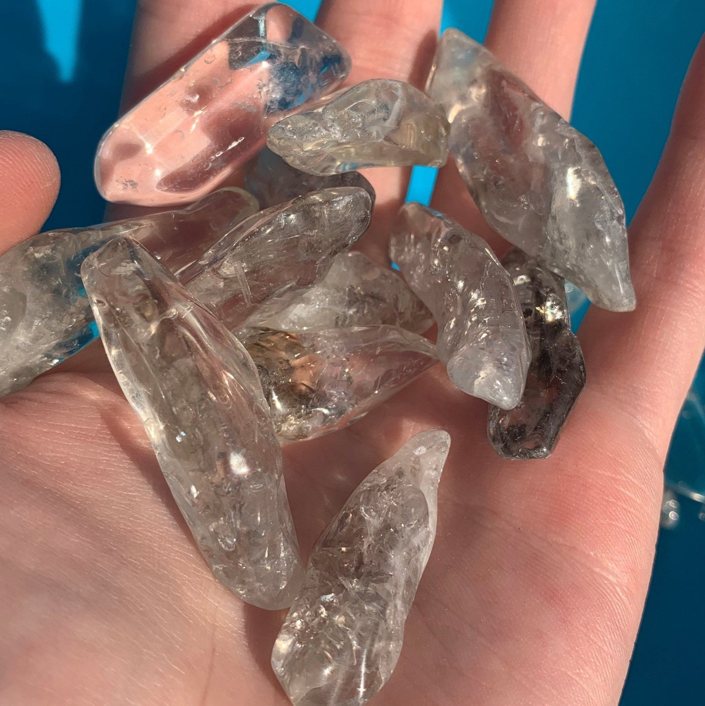 Polished Garden Quartz Points Crystal Mineral