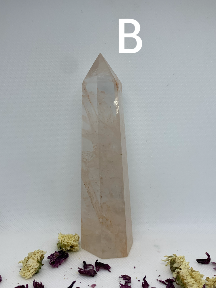 Fire Quartz / Hematoid Polished Crystal Towers / Points ( YOU CHOOSE )