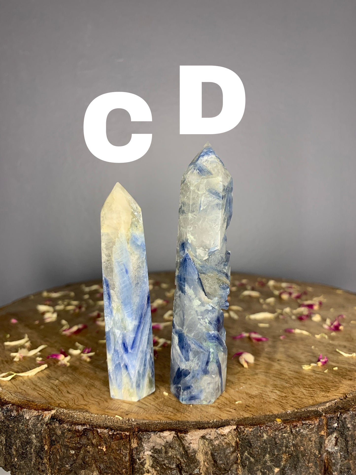 Polished Blue Kyanite Crystal Tower Carving ( YOU CHOOSE )