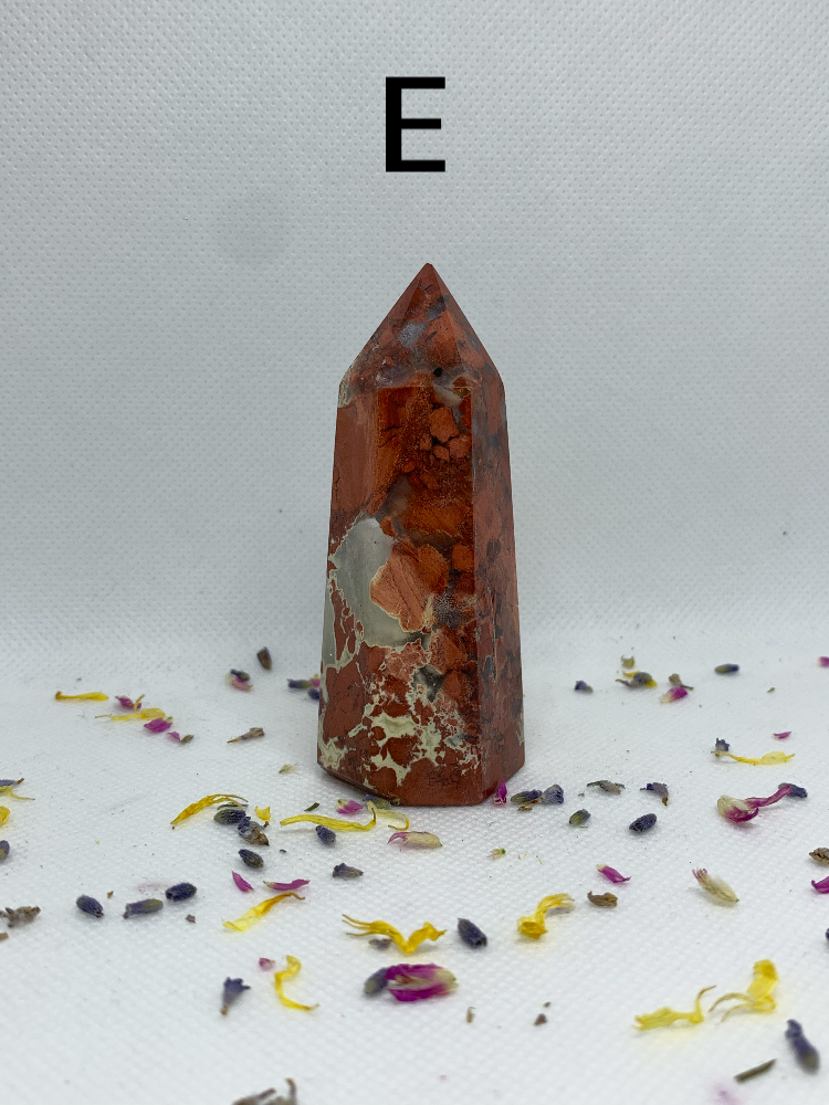 Red Jasper Crystal Polished Carved Towers / Points ( YOU CHOOSE )