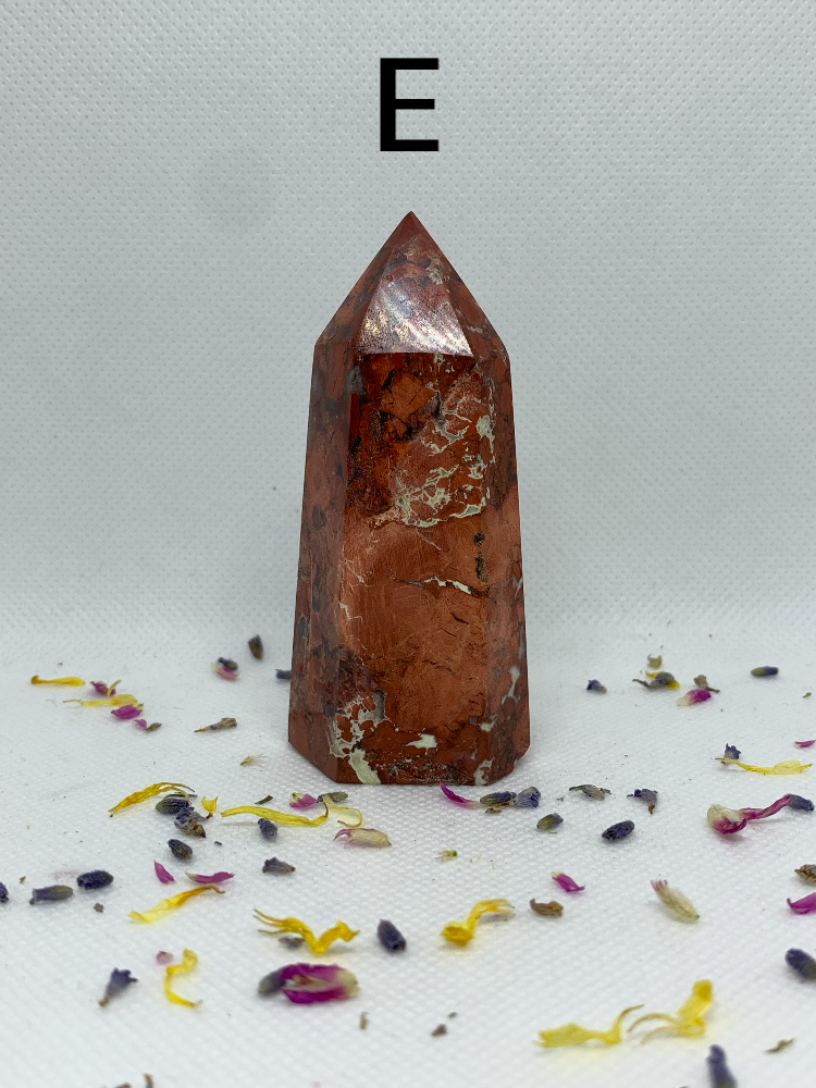 Red Jasper Crystal Polished Carved Towers / Points ( YOU CHOOSE )