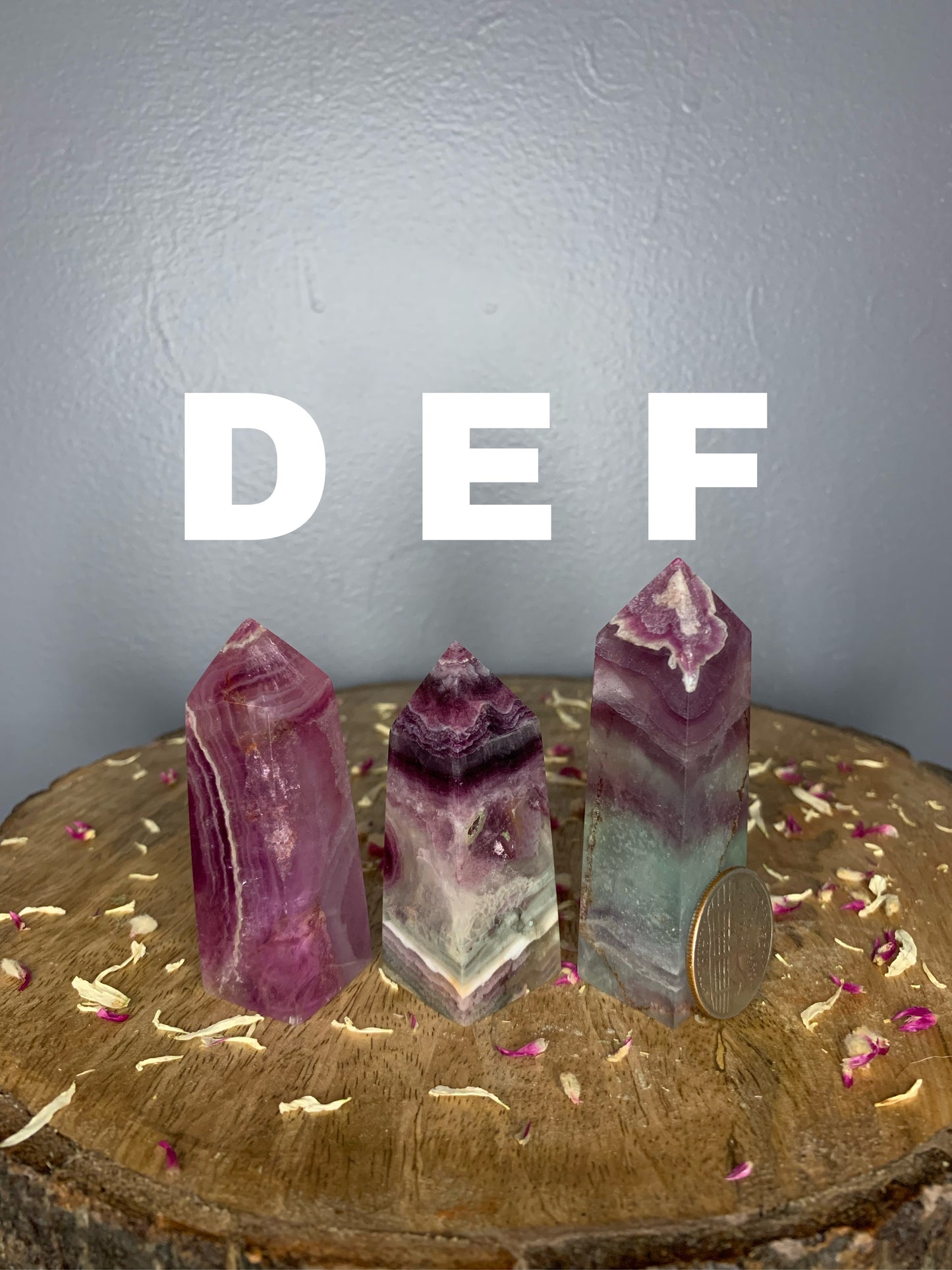 Rainbow Fluorite Tower Obelisk Polished Crystal Carvings ( YOU CHOOSE )