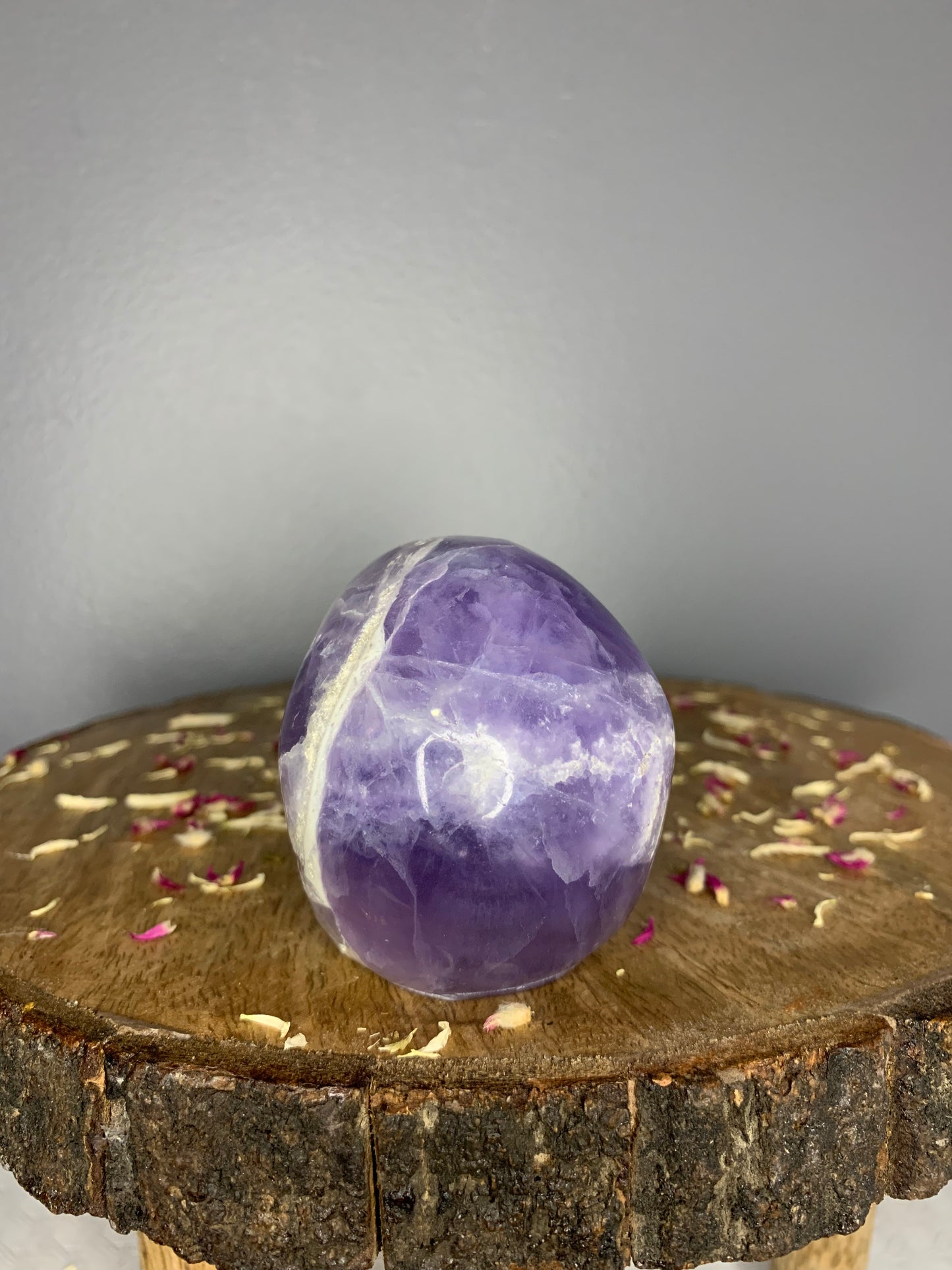 LARGE Purple Fluorite Skull Head Crystal Carving