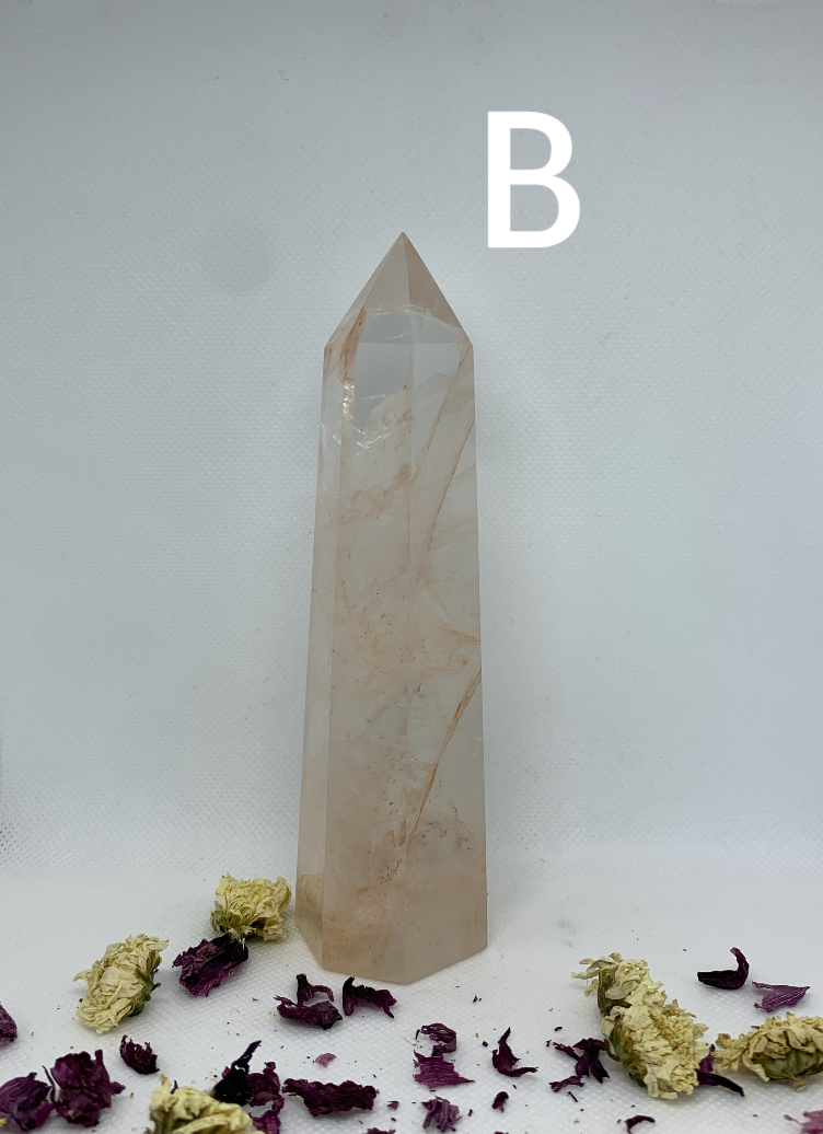 Fire Quartz / Hematoid Polished Crystal Towers / Points ( YOU CHOOSE )