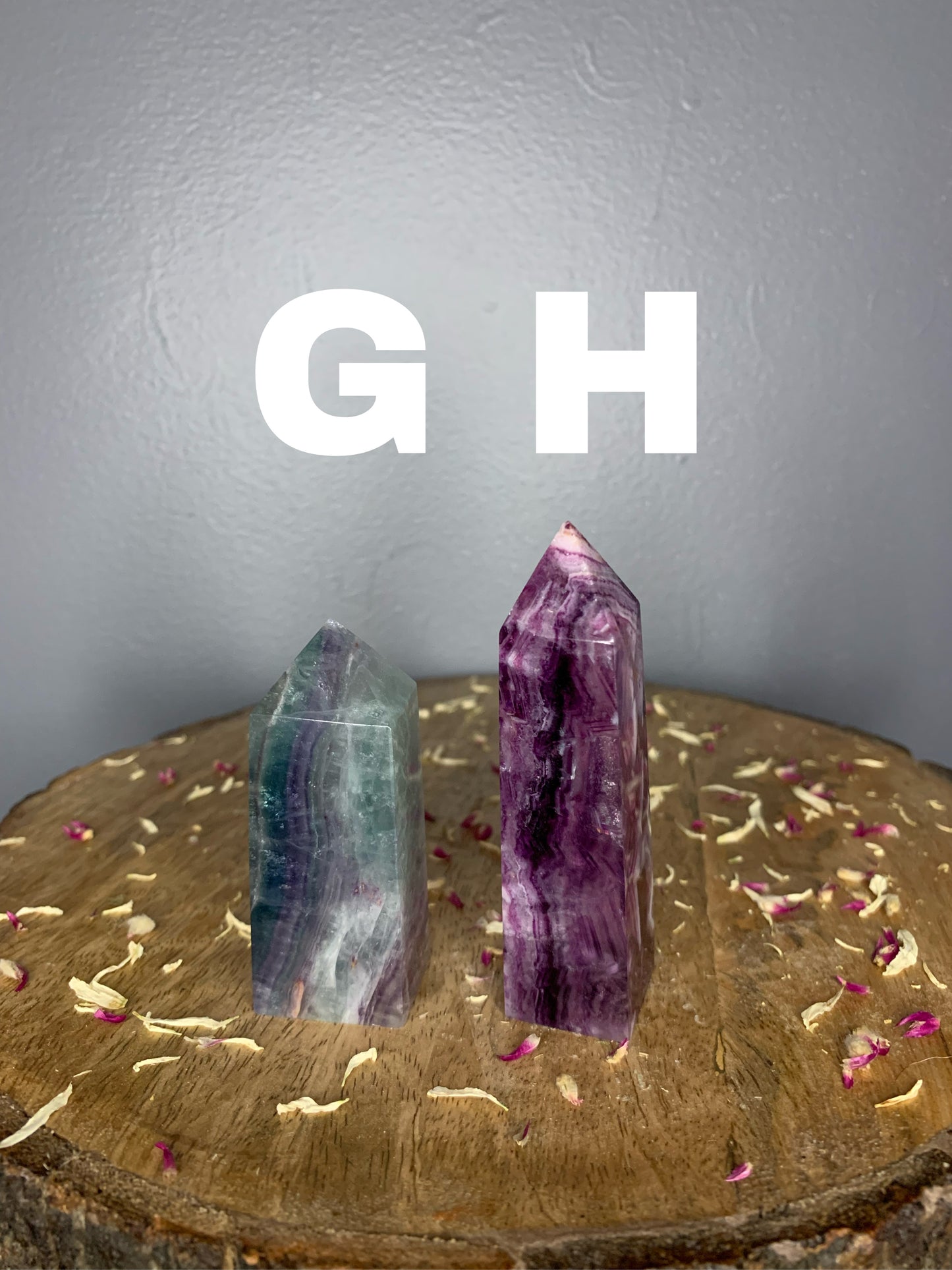 Rainbow Fluorite Tower Obelisk Polished Crystal Carvings ( YOU CHOOSE )