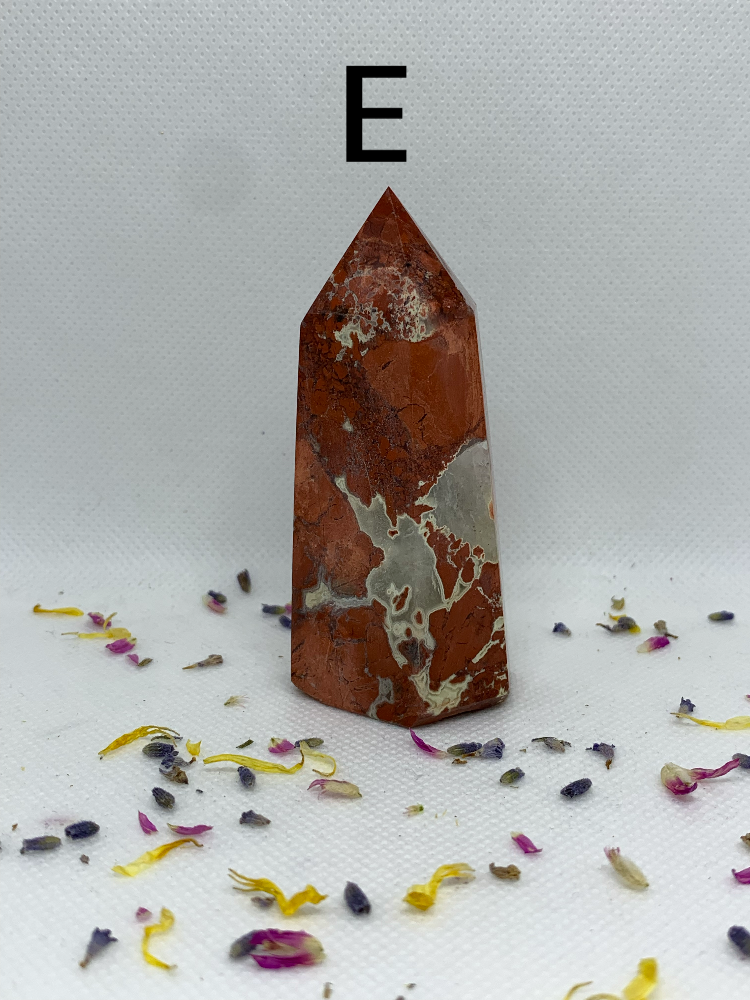 Red Jasper Crystal Polished Carved Towers / Points ( YOU CHOOSE )