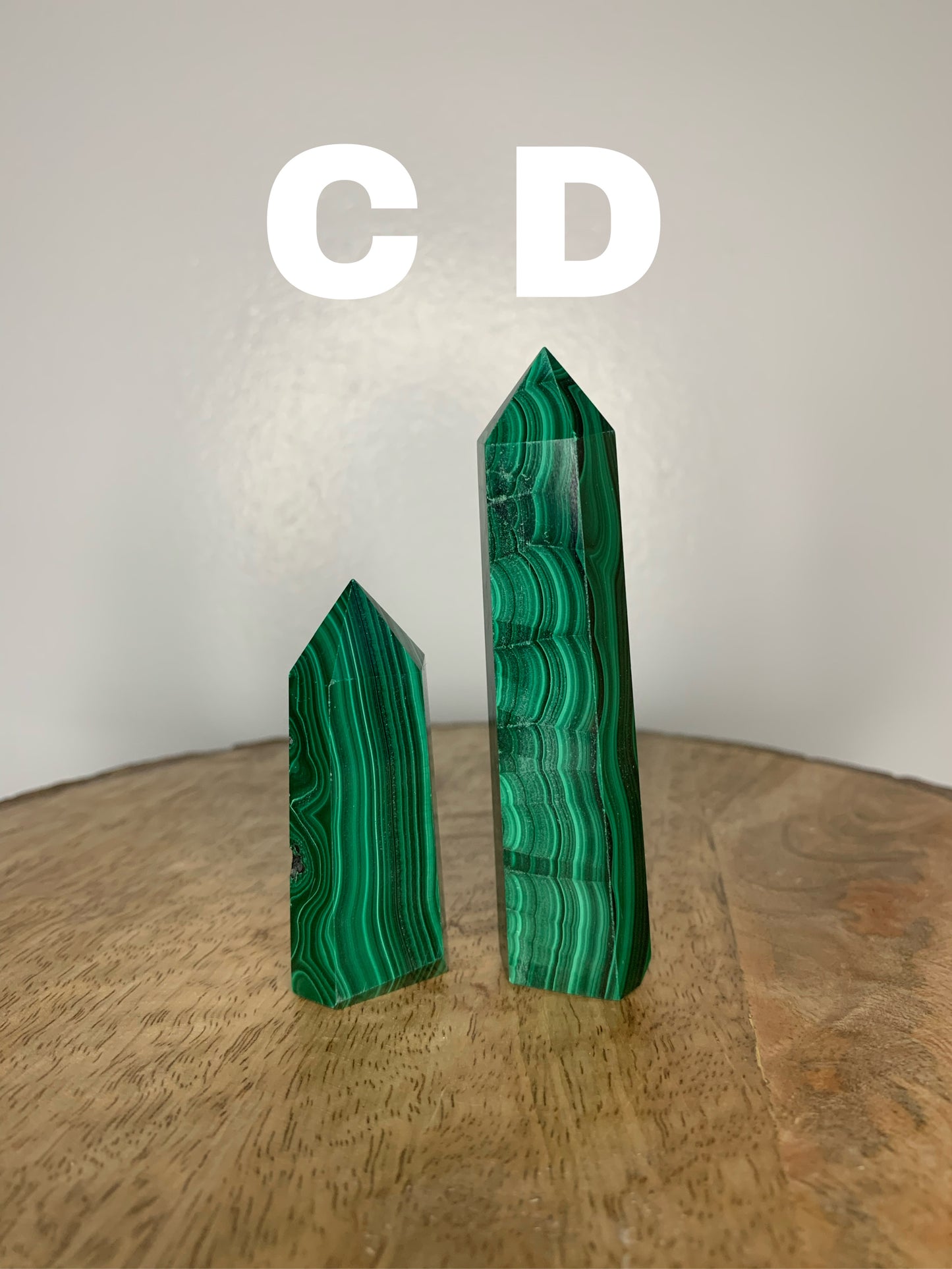 HIGH Quality Malachite Crystal Polished Tower Carvings, Carved Mineral 2-3.3 inches