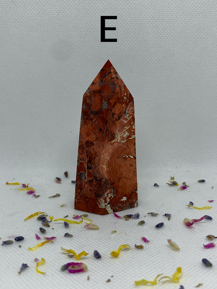 Red Jasper Crystal Polished Carved Towers / Points ( YOU CHOOSE )